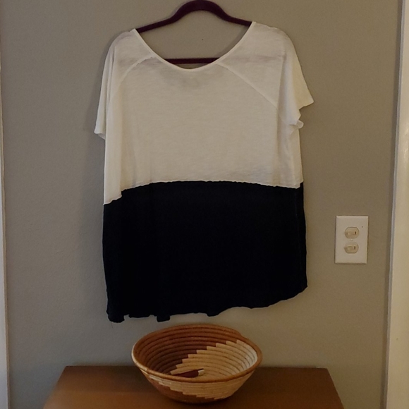 Free People Colorblock Relaxed Fit Tee - Picture 4 of 7